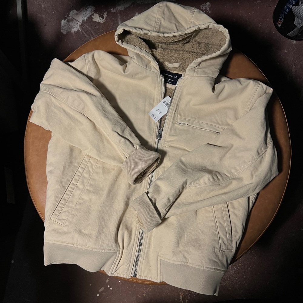 Abercrombie & Fitch Cream Jacket